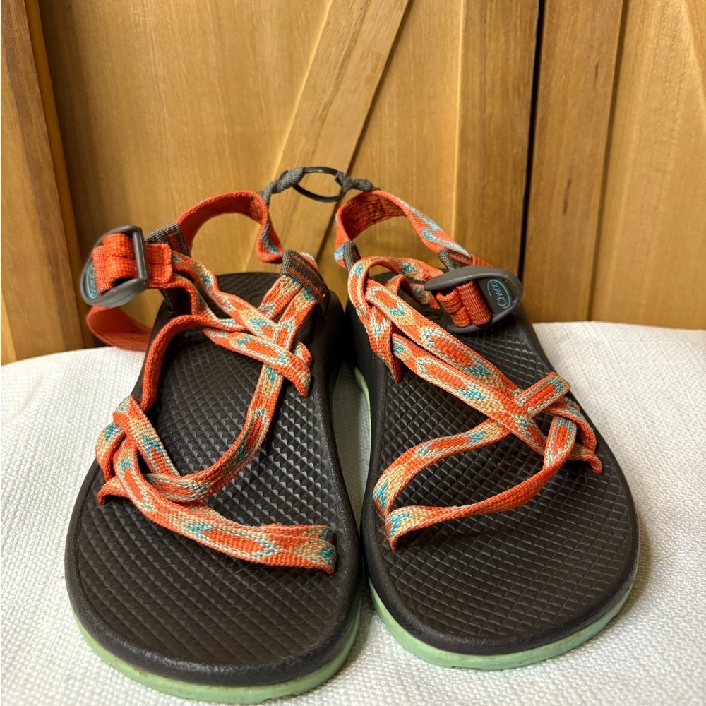 Chaco Kids Sandals - Orange and Black